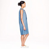 Thumbnail for your product : J.Crew Petite washed chambray dress