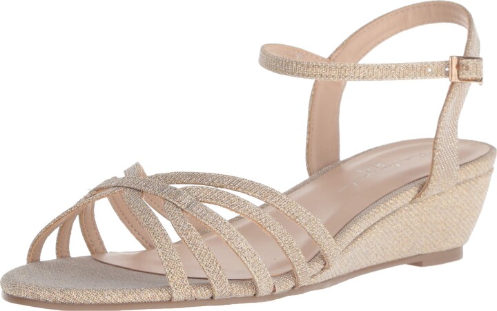 champagne colored wedges