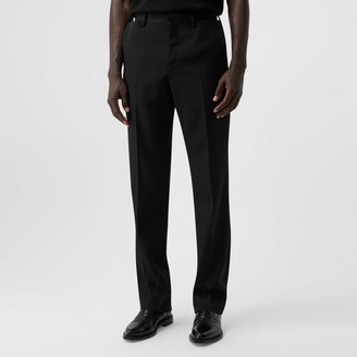 Burberry English Fit Pocket Detail Wool Tailored Trousers