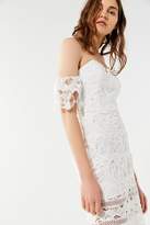 Thumbnail for your product : J.o.a. Cold-Shoulder Lace Dress