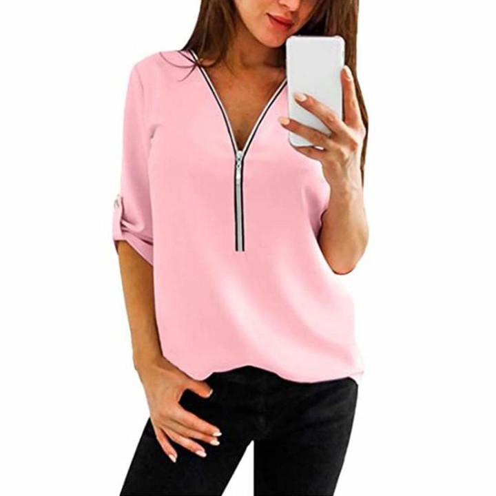 womens zip up shirts