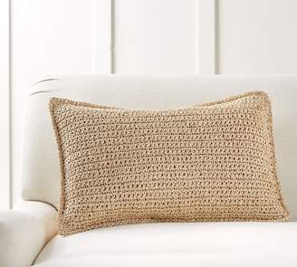 Pottery Barn Lattice Paper Knit Lumbar Pillow Cover