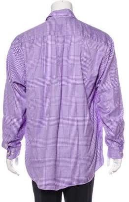 Burberry Plaid Button-Up Shirt