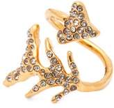 Thumbnail for your product : Givenchy Crystal-embellished Arrow Ring - Womens - Gold