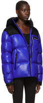 Thumbnail for your product : Marcelo Burlon County of Milan Blue Down Patch Wings Jacket