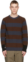 Thumbnail for your product : Paul Smith Brown & Navy Striped Sweater