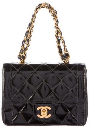 Chanel Mini Square Quilted Handle Flap Bag