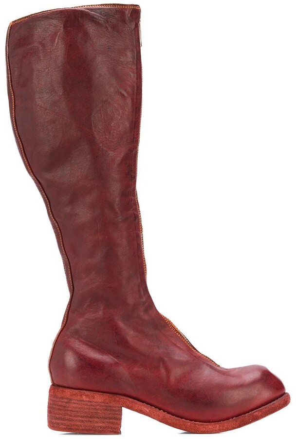 Red Leather Riding Boots | Shop the world's largest collection of 