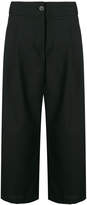 Thumbnail for your product : Semi-Couture Semicouture wide leg cropped trousers