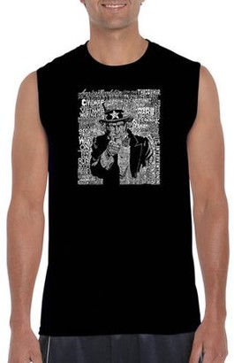 Los Angeles Pop Art Men's Sleeveless T-Shirt - Uncle Sam