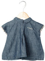 Thumbnail for your product : Burberry Girls' Cap Sleeve Chambray Top
