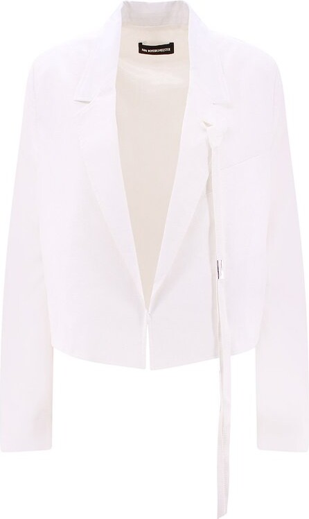 White Cropped Jacket | ShopStyle