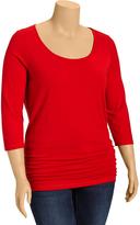 Thumbnail for your product : Old Navy Women's Plus Side-Shirred Tees