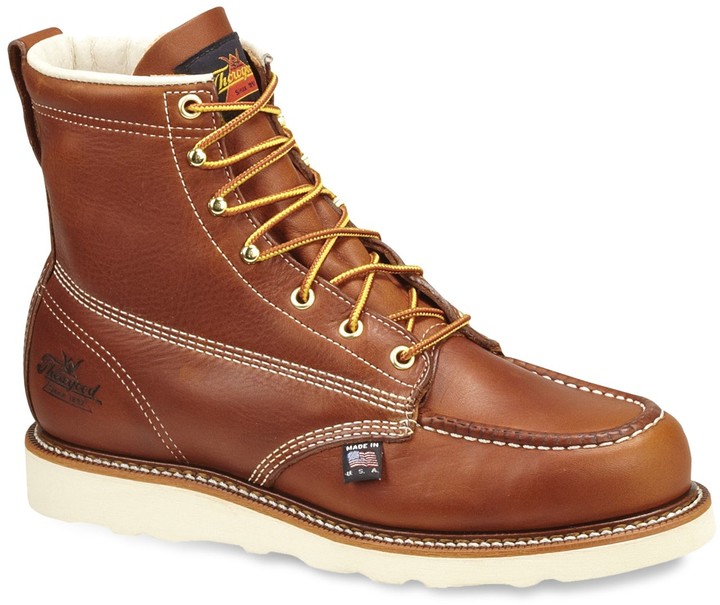 moccasin toe work boots