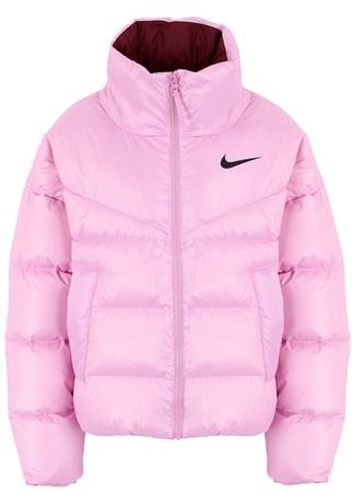 pink nike bubble coat