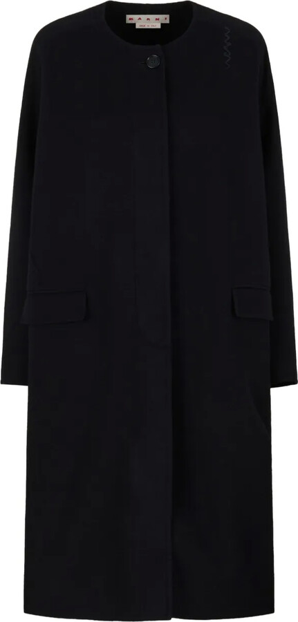 Marni Logo-Embroidered Coat