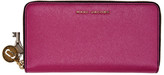 Marc Jacobs - Portefeuille continental en cuir métallisé rose Standard