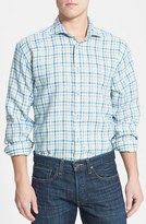 Thumbnail for your product : Thomas Dean Regular Fit Linen Sport Shirt