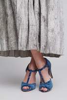 Thumbnail for your product : Rachel Simpson Tess Floral Velvet T-bar Sandals