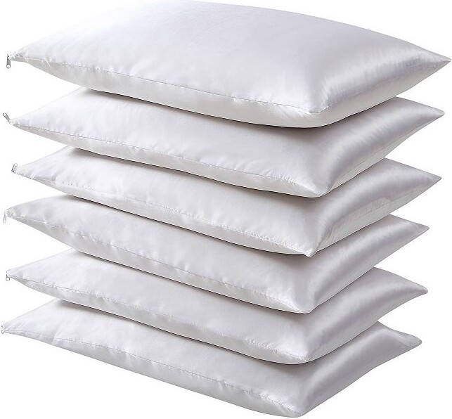 Fresh Ideas Satin Hair Keeper 6-Pack Pillow Protector Set