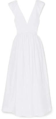 Kalita Persephone Linen Maxi Dress - White