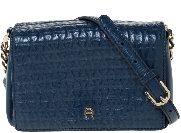 blue leather bags sale