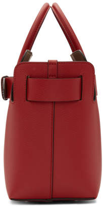 Burberry Red Small Belt Tote