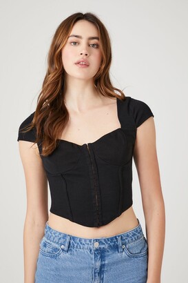 corset crop top forever 21