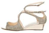 Thumbnail for your product : Jimmy Choo Glitter Wedge Sandals
