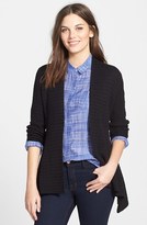 Thumbnail for your product : Chaus Texture Knit Handkerchief Hem Cardigan