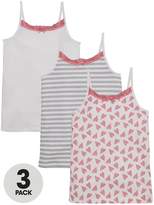 Thumbnail for your product : Very 3PK HEART STRIPE VESTS