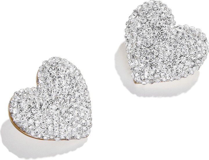 14K Gold Love Padlock Diamond Pave Stud Earrings – Baby Gold