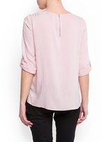 Thumbnail for your product : MANGO Crystal embellished blouse