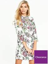 Thumbnail for your product : Very Printed Lace Insert Dress