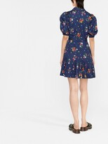 Thumbnail for your product : Kate Spade Floral-Print Short-Sleeve Dress