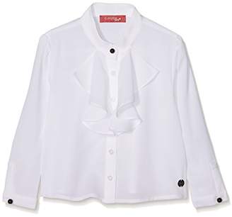 Gaudi' Gaudì Girl's Camicia Con Volant Blouse, (White)