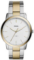 Thumbnail for your product : Fossil The Minimalist Three-Hand Two-Tone Stainless Steel Watch