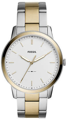Fossil The Minimalist Three-Hand Two-Tone Stainless Steel Watch