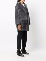 Thumbnail for your product : Blancha Single-Breasted Shearling Coat