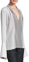 Thumbnail for your product : Derek Lam Silk Mixed Blouse