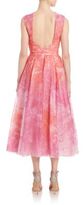 Thumbnail for your product : ML Monique Lhuillier Organza Floral Swing Dress
