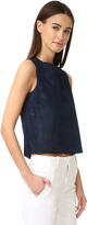 Thumbnail for your product : Vince Cropped Suede Shell