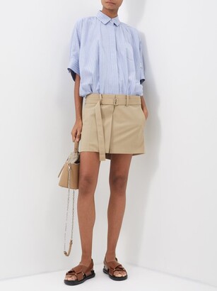Sacai X Thomas Mason Striped Cotton-poplin Shirt Dress - ShopStyle