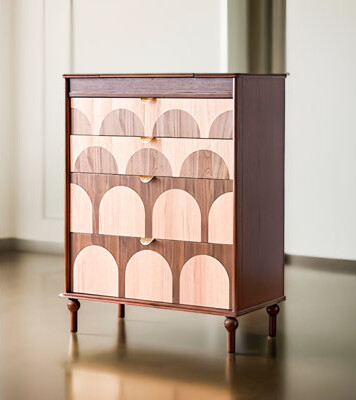 Bloomsbury Market French Vintage Style Solid Wood Multifunctional Jewelry Cabinet