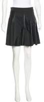 Thumbnail for your product : Alice + Olivia Leather-Paneled Mini Skirt
