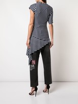 Thumbnail for your product : Monse twisted striped T-shirt