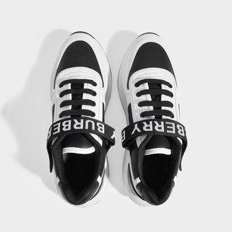 Burberry Ronnie Sneakers In White Leather