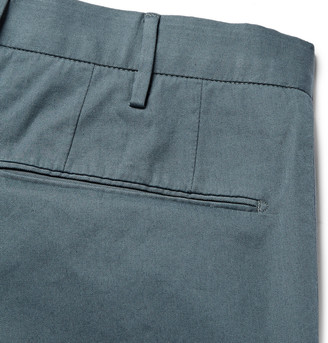 Incotex Slim-Fit Cotton-Twill Trousers