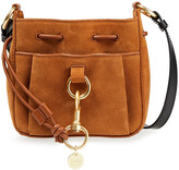 Thumbnail for your product : See by Chloe Tony Leather-paneled Suede Bucket Bag