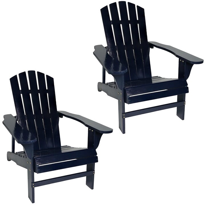 Sunnydaze Coastal Bliss Wooden Adirondack Chair Set ShopStyle